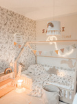 Lampa sufitowa do pokoju dziecka w stylu Boho Król Lew