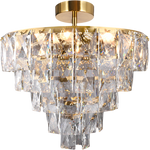 Lampa sufitowa CHELSEA, złoty/transparentny, 6x40W E14, ML8812
