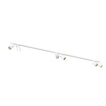 Lampa punktowa listwa natynkowa MONO VI dł. 200cm GU10 | biały złoty