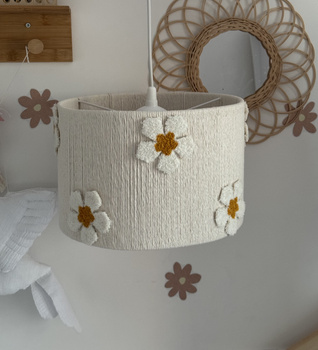 Lampa wisząca do pokoju dziewczynki w stylu Boho Kwiatki 30 cm
