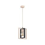 Lampa wisząca ALFA LUSI DREWNIANA 1xE27 25cm | 61139