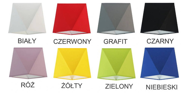 Lampa sufitowa dla dziecka kolorowa 3-punktowa Diament Splot 3XE27