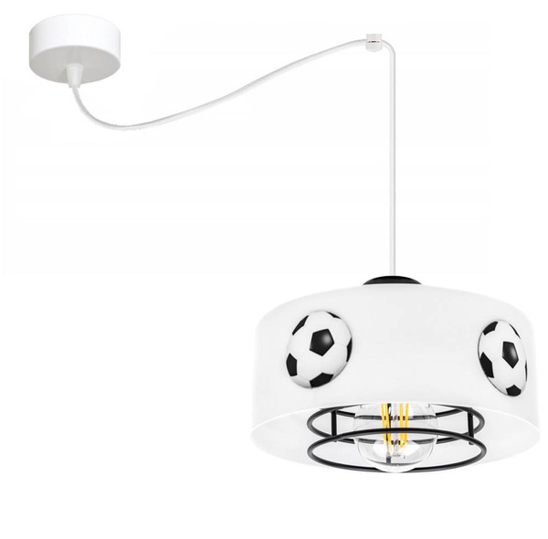 Lampa sufitowa do pokoju piłkarskiego pająk regulowana 2-punktowa Mundial 2xE27 Led