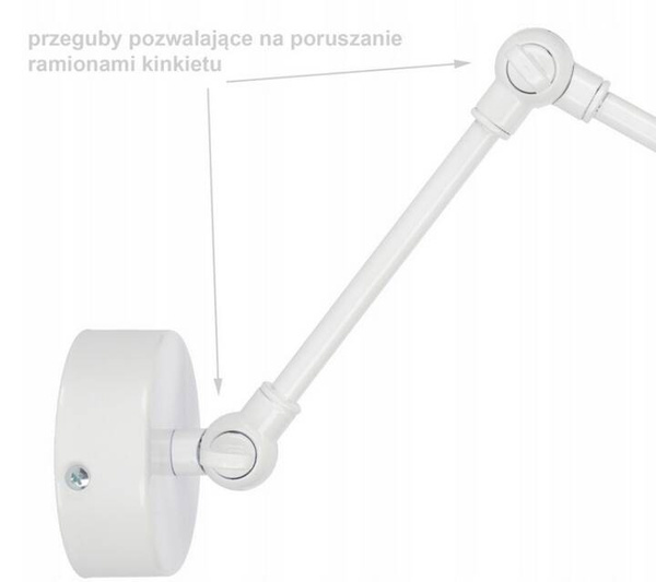 Lampa ścienna do pokoju chłopca Koparki regulowana 1xE27