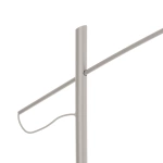 Lampa podłogowa POISE silk gray A E27 wys.240cm dług.260cm przewód 270cm włącznik | 11686