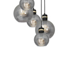 Lampa wisząca KOŁO OMEGA BLACK / GOLD MLP6534