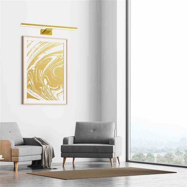 Kinkiet PINTO GOLD 12W LED 50cm | Złoty