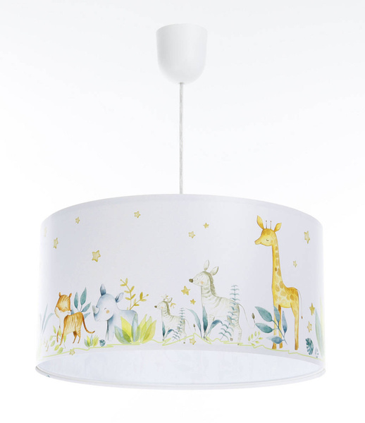 Lampa sufitowa do pokoju dziecka z motywem leśnym Wesołe Safari 50 cm