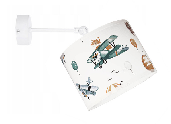  Lampa sufitowa do pokoju dziecka z motywem samolotu 2xE27