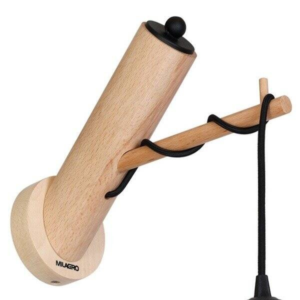 Kinkiet ścienny WOODY BLACK