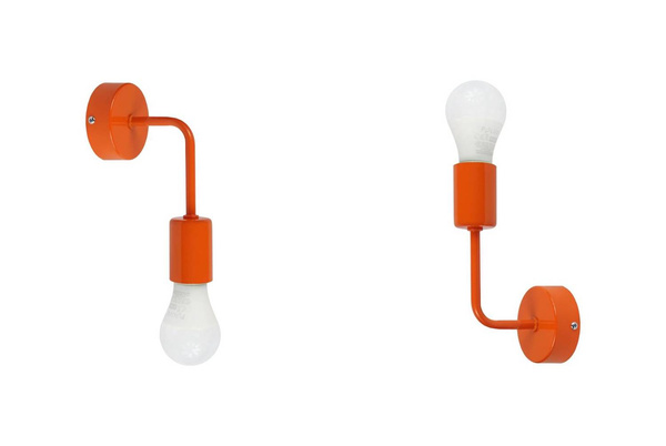 Lampa ścienna kinkiet do pokoju dziecka pomarańczowy w stylu loft Vanessa 1xE27