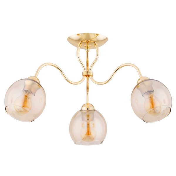 Lampa sufitowa ALFA ARIEL ZŁOTA 3xE27 58cm | 62370