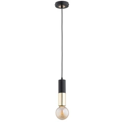 Lampa wisząca ALFA BOLID MIX CZARNO-ZŁOTA 1xE27 10cm | 60953