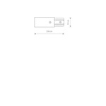 PROFILE POWER END CAP WHITE
