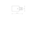 Końcówka zasilająca PROFILE RECESSED POWER END CAP WHITE
