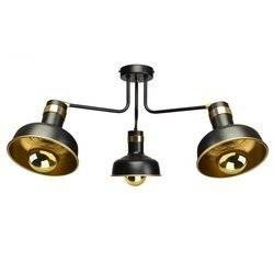 Lampa sufitowa MARGO 3xE27 BLACK/GOLD 3xE27