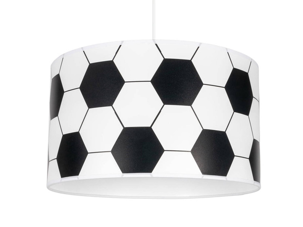 Lampa wisząca do pokoju dziecka z motywem piłki nożnej - średnica 35 cm plus denko maskujące