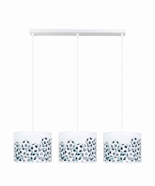 Różowa lampa dla dziewczynki abażury w białe chmurki
