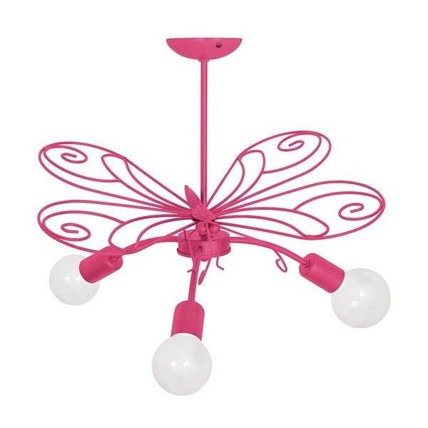 Lampa sufitowa MOTYL 2 DARK PINK 3xE27 MLP5330