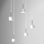Lampa wisząca ARENA, MLP7781, biały/srebrny, 5x11W GX53