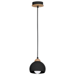 Lampa wisząca nowoczesna zwis kula DAMA I czarny śr. 15cm