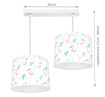 Lampa do pokoju dla dziewczynki Flaming 2