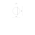 Kinkiet SUNSET LED D 7W 3000K 65lm wys.58cm szer.50cm | Czarny 11432