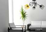 Lampa sufitowa do pokoju dziecięcego kolorowa Edison Koszyk 3