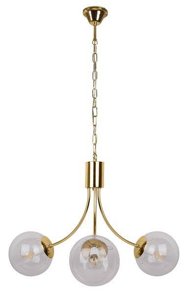 Lampa wisząca złota 3xE14 żyrandol Dani 33-79015
