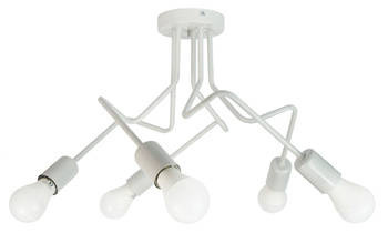 Lampa sufitowa do pokoju młodzieżowego szara Luna 5