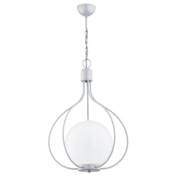 Lampa wisząca ALFA REMI 250 SREBRNA 1xE27 43cm | 60739