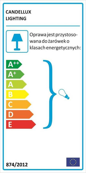 LAMPA ŚCIENNA KINKIET CANDELLUX CORTEZ 21-54975  E14 PATYNA