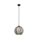 Lampa wisząca zwis kula POLARIS I transparentny/chrom śr. 20cm