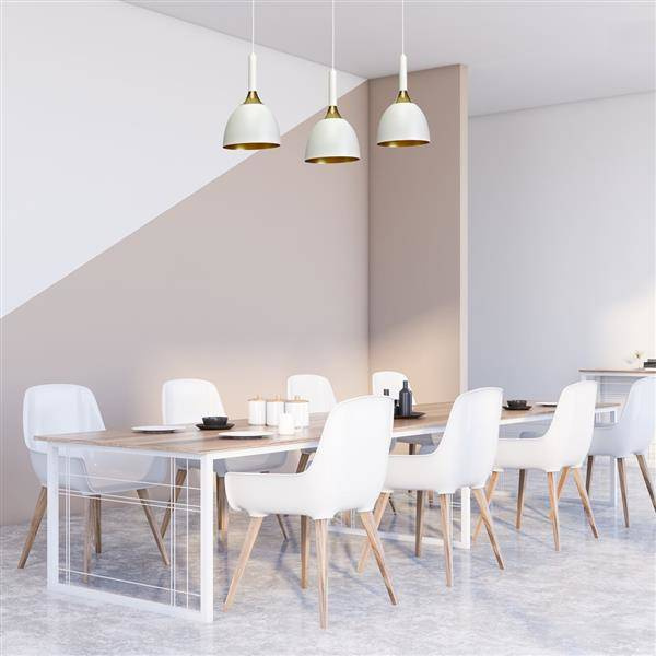 Lampa wisząca listwa CLARK WHITE/GOLD 3xE27 MLP6220