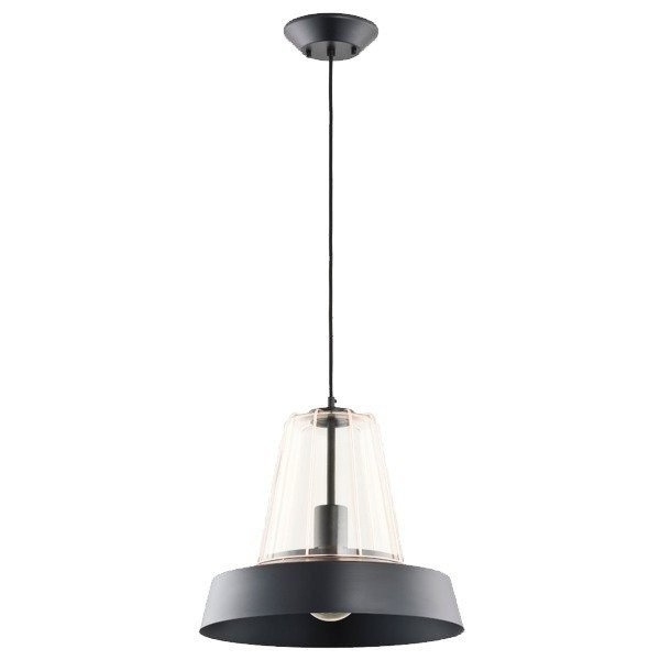 Nowoczesna lampa DRAGON czarna/miedź śr. 39,5cm
