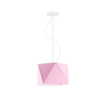 Lampa wisząca do pokoju dziewczynki różowa Świetlisty Diamencik