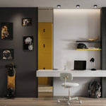 Retro lampka biurkowa POCATELLO E27 18W wys. 36cm | biały