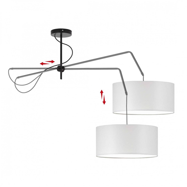 Lampa sufitowa do pokoju dziecięcego regulowana Rio