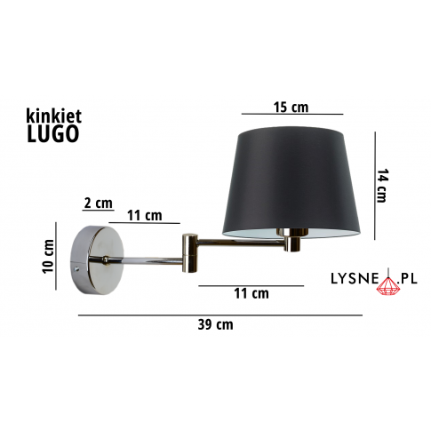 Kinkiet LUGO do pokoju dziewczynki