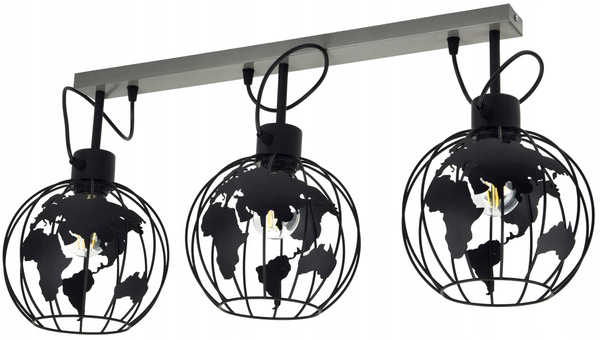 Lampa sufitowa do pokoju młodzieżowego w stylu loft Globus Listwa 3