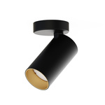 Lampa natynkowa sufitowa MONO I BLACK GOLD 10W GU10 | czarny złoty