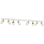 Lampa sufitowa JOKER WHITE/GOLD 8xGU10