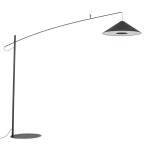 Lampa podłogowa POISE black A E27 wys.240cm dług.260cm przewód 270cm włącznik | 11768