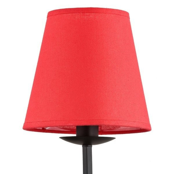 Nowoczesna lampa ścienna MORA RED I czarny śr. 23cm