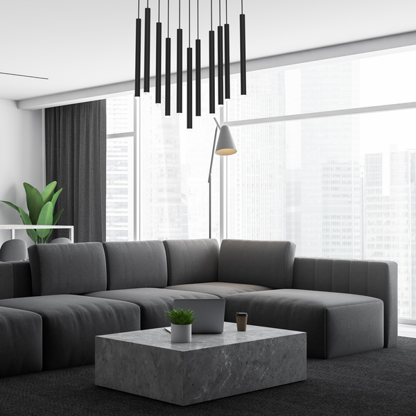Lampa wisząca MONZA, MLP8844, czarna, 11x8W G9