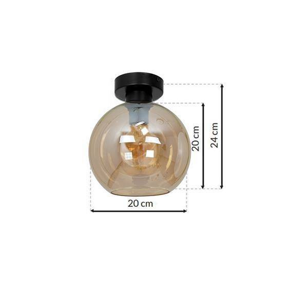 Nowoczesna lampa sufitowa plafon SOFIA AMBER MLP6575