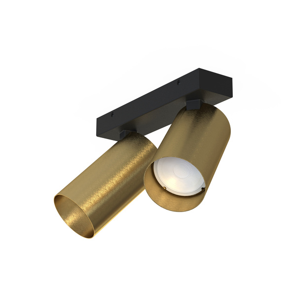 Lampa natynkowa sufitowa MONO II BRASS 10W GU10 | mosiądz