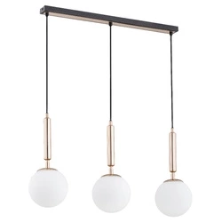 Lampa wisząca ALFA VOLDA PICOLO CZARNO-ZŁOTA 3xE14 15cm | 62205