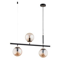 Lampa wisząca ALFA FINGO CZARNA 3xE14 15cm | 63037