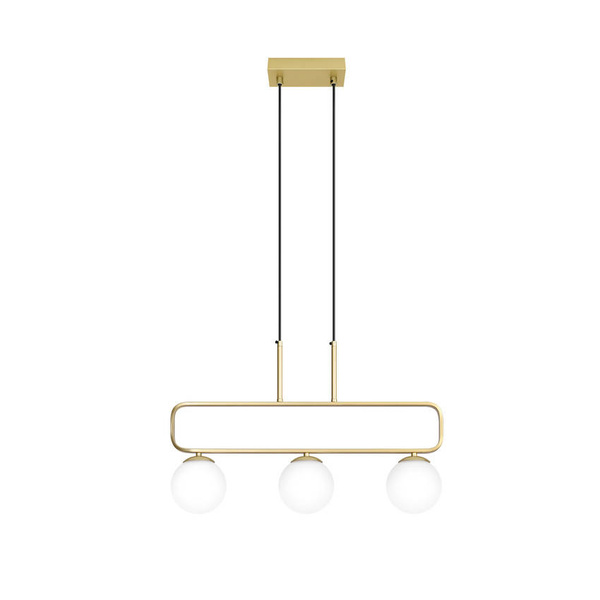 Lampa wisząca mosiądz biała 3xG9 Jove 33-01573
